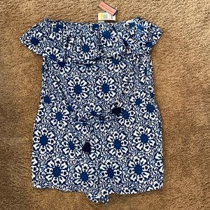 Vineyard Vines Romper-Size Medium - NWT - Blue & White - Stretchy & comfortable!